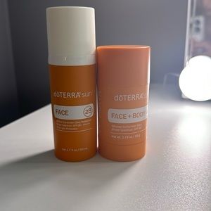 doterra sunscreen stick, and lotion new and never used
